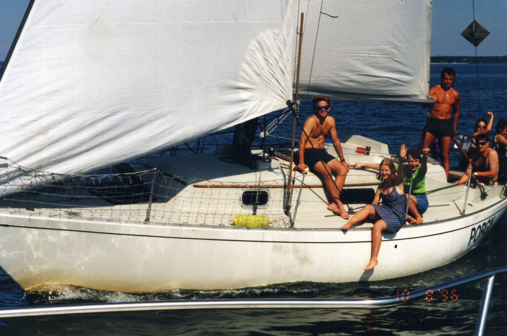 Эстония, Tаллинн, моя яхта Сarter 30’ Porgy. 1996 г.
